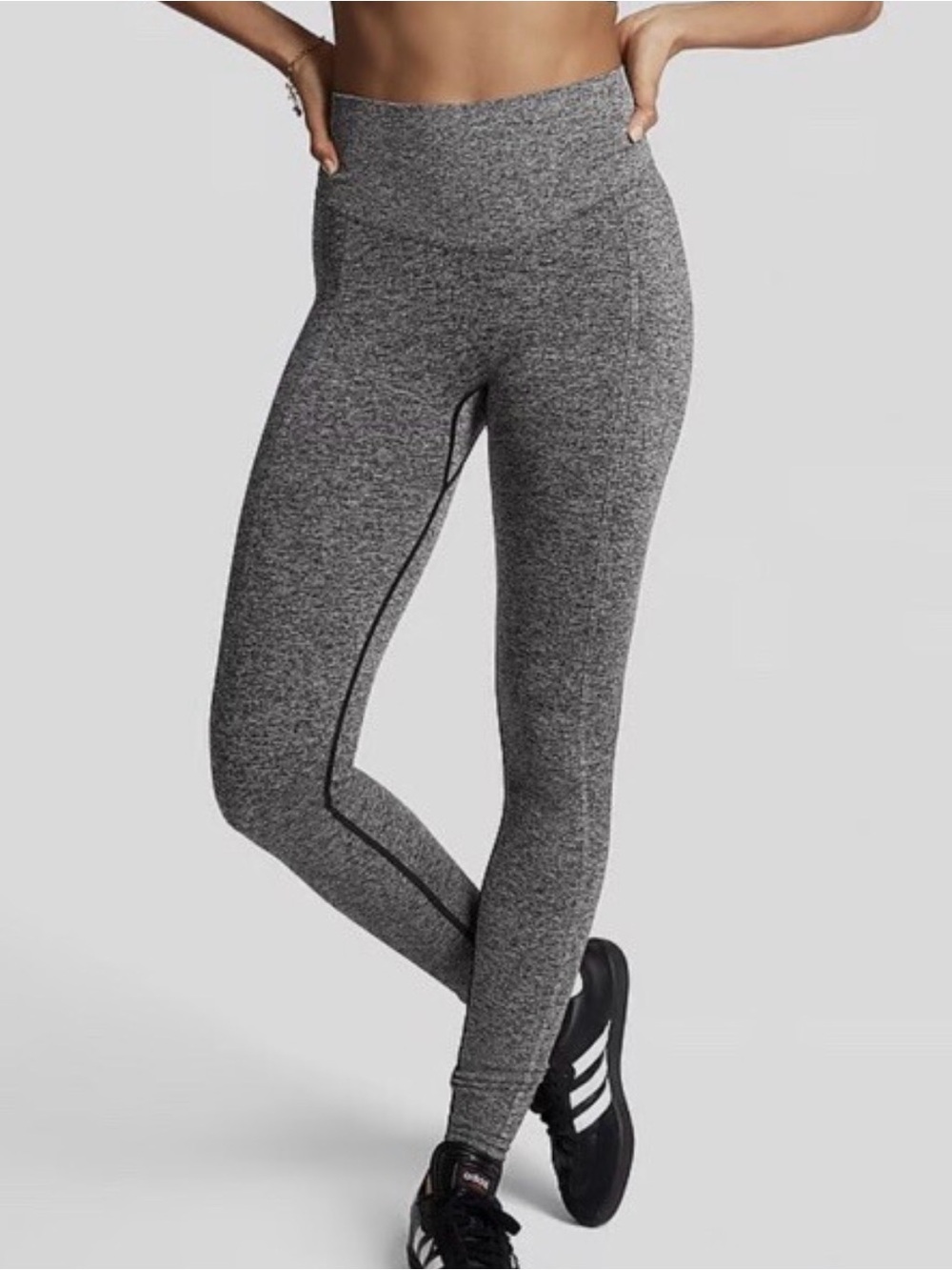 PINK ACTIVE Victoria's Secret🩶CLASSIC GRAY TIGHTS LEGGINGS🩶SIZE SMALL 🌟EUC🌟